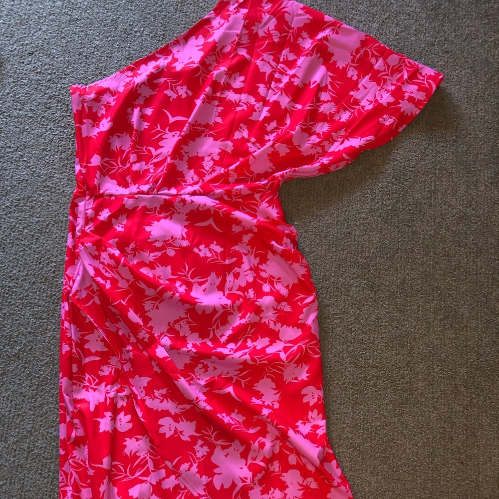 One Shoulder Pink Boutique Dress